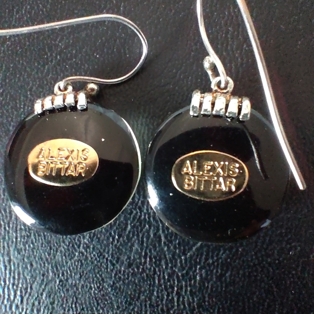 Alexis Bittar Lucite White And Silver Earrings - Picture 3 of 8